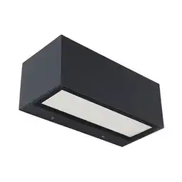 Praxis Lutec buiten wandlamp Gemini antraciet 20W aanbieding