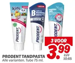 Dekamarkt Prodent tandpasta aanbieding
