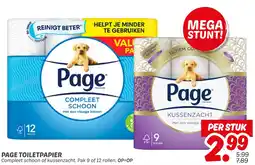 Dekamarkt Page toiletpapier aanbieding