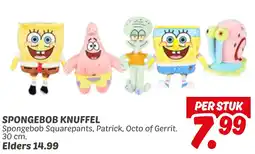 Dekamarkt Spongebob knuffel aanbieding