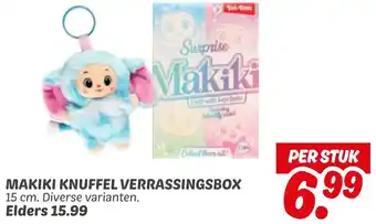 Dekamarkt Makiki knuffel verrassingsbox aanbieding