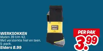 Dekamarkt Werksokken aanbieding
