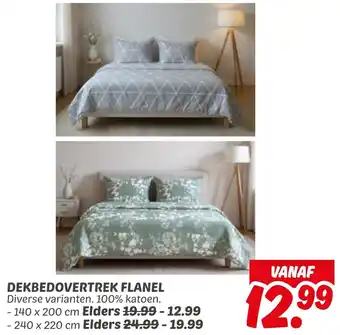 Dekamarkt Dekbedovertrek flanel aanbieding