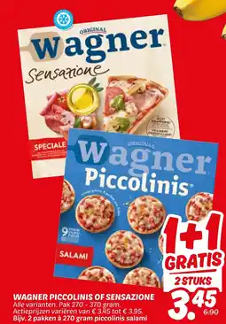 Dekamarkt Wagner piccolinis of sensazione aanbieding