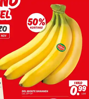 Dekamarkt Del monte bananen aanbieding