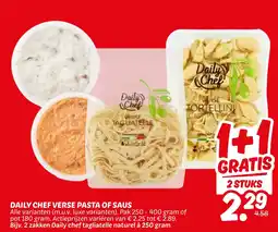Dekamarkt Daily chef verse pasta of saus aanbieding