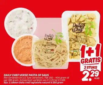 Dekamarkt Daily chef verse pasta of saus aanbieding