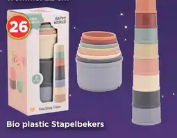 Vomar Voordeelmarkt Bio plastic Stapelbekers aanbieding
