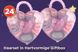 Vomar Voordeelmarkt Haarset in Hartvormige Giftbox aanbieding
