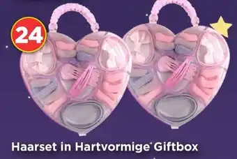 Vomar Voordeelmarkt Haarset in Hartvormige Giftbox aanbieding