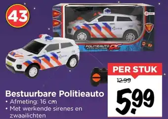 Vomar Voordeelmarkt Bestuurbare Politieauto aanbieding