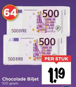 Vomar Voordeelmarkt Chocolade Biljet aanbieding