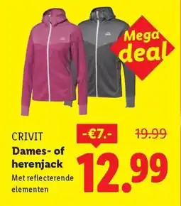 Lidl CRIVIT Dames of herenjack Met reflecterende elementen aanbieding