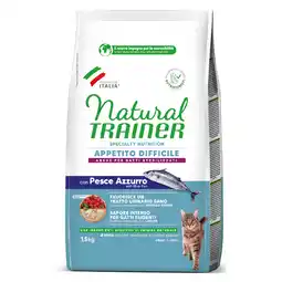 Zooplus Natural Trainer Exigent Adult met blauwbaars brokken voor katten - Dubbelpak: 2 x 1,5 kg aanbieding