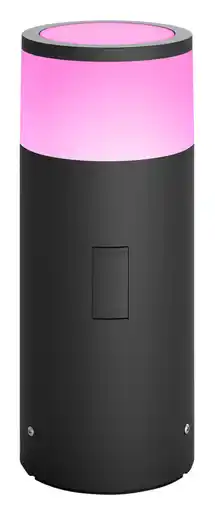 Coolblue Philips Hue Calla sokkellamp White and Color zwart laag uitbreiding aanbieding
