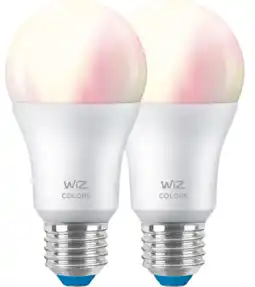 Coolblue WiZ smart lamp - Gekleurd en wit licht - E27 - 2-pack aanbieding