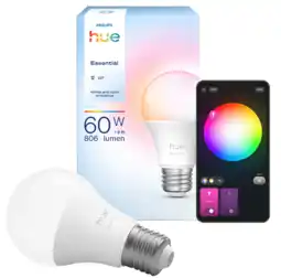 Coolblue Philips Hue Essential A60 White and Color E27 aanbieding