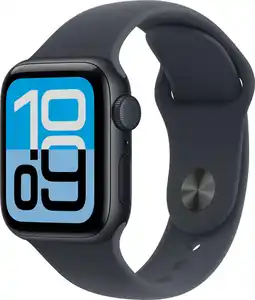 Coolblue Apple Watch SE 3 Cellular 40mm Midnight Sportband S/M aanbieding