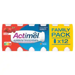 Dirk Danone Actimel drink aardbei 12-pack 100ml aanbieding