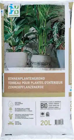 Intratuin Intratuin binneplantengrond turfvrij Bio 20 L aanbieding