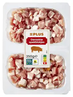 PLUS PLUS Dobbelsteentjes gerookt spek aanbieding