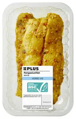 PLUS PLUS Pangasiusfilet kerrie marinade aanbieding