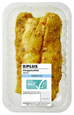 PLUS PLUS Pangasiusfilet kerrie marinade aanbieding