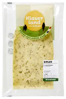 PLUS PLUS Klaverland Brandnetelkaas 50+ plakken aanbieding