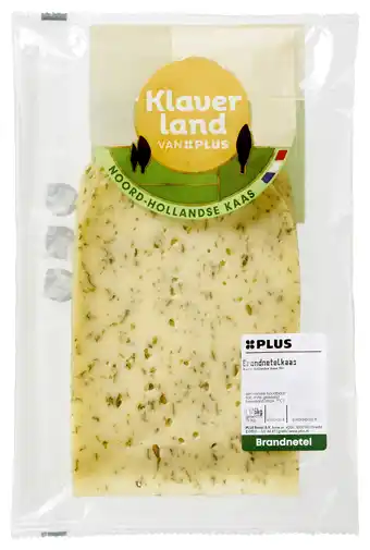 PLUS PLUS Klaverland Brandnetelkaas 50+ plakken aanbieding