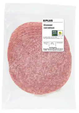 PLUS PLUS Elzasser cervelaat aanbieding
