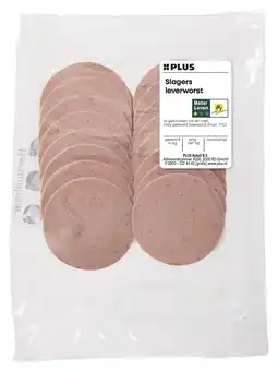PLUS PLUS Slagersleverworst aanbieding