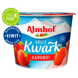 PLUS Almhof Volle kwark aardbei aanbieding