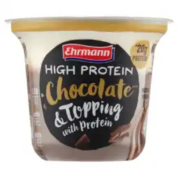 PLUS Ehrmann High Protein pudding topping choco aanbieding