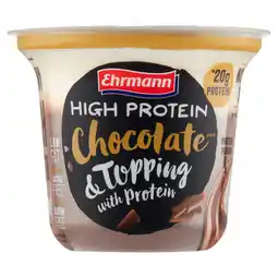 PLUS Ehrmann High Protein pudding topping choco aanbieding