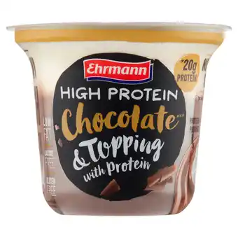 PLUS Ehrmann High Protein pudding topping choco aanbieding