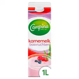 PLUS Campina Karnemelk bosvruchten aanbieding
