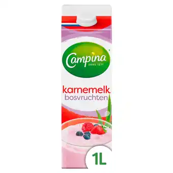 PLUS Campina Karnemelk bosvruchten aanbieding