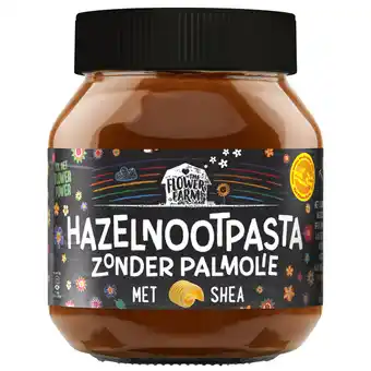 PLUS The Flower Farm Hazelnootpasta zonder palmolie aanbieding