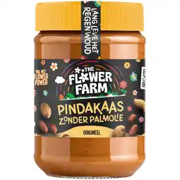 PLUS The Flower Farm Pindakaas zonder palmolie aanbieding
