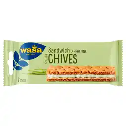 PLUS Wasa Sandwich Cheese & Chives 3x2 stuks aanbieding