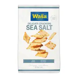 PLUS Wasa Delicate Cracker Sea Salt aanbieding