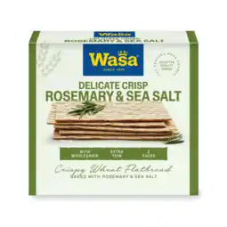 PLUS Wasa Delicate Crisp Rosemary & Sea Salt aanbieding