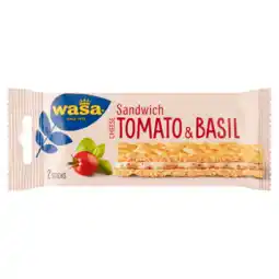 PLUS Wasa Sandwich Tomato & Basil 3x2 stuks aanbieding