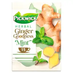 PLUS Pickwick Ginger goodness mint aanbieding