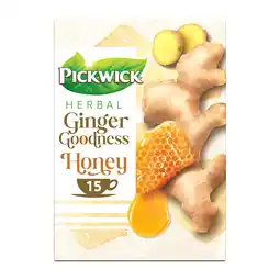 PLUS Pickwick Ginger goodness honey aanbieding