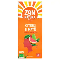PLUS Zonnatura Thee Citrus & Maté Fris & Fruitig aanbieding
