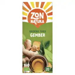 PLUS Zonnatura Groene thee gember aanbieding