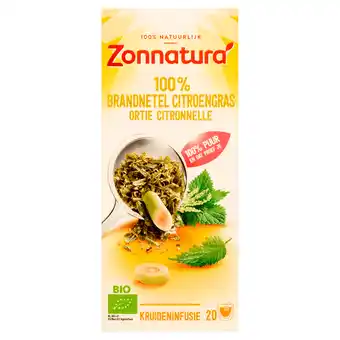 PLUS Zonnatura Thee brandnetel en citroengras bio aanbieding