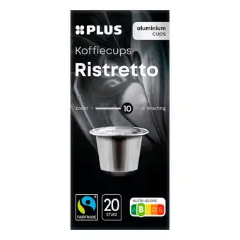PLUS PLUS Koffiecups ristretto Fairtrade aanbieding