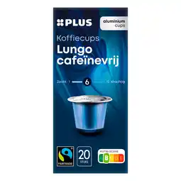 PLUS PLUS Koffiecups lungo decaf aanbieding